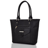Mildred detail pocket shopper bag black image