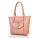 Mildred detail pocket shopper bag pink image