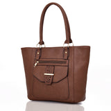 Mildred detail pocket shopper bag Red brown image