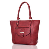 Mildred detail pocket shopper bag Fuchsia image