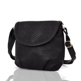 Aubree laser cut cross body bag black image