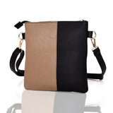 Hailey twin colour cross body bag Black image