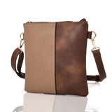 Hailey twin colour cross body bag Brown image
