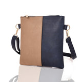 Hailey twin colour cross body bag Blue image