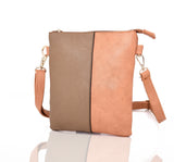 Hailey twin colour cross body bag Beige image