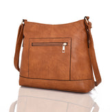 Karenina pocket cross body bag dark tan image