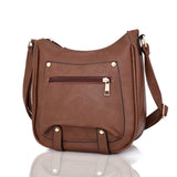 Harrie zip cross body bag red brown image