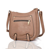 Harrie zip cross body bag nude image