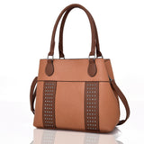 Sherlock Studded Tote Bag Dark Tan image