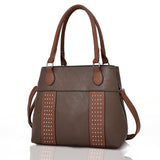 Sherlock Studded Tote Bag Dark Khaki image