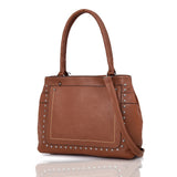 Kaylee Stud Tote Bag Red Brown image
