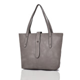 Victory pin stud detail shopper bag grey image