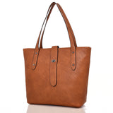 Victory pin stud detail shopper bag dark tan image