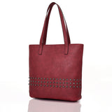 Benni Stud Shopper Bag Burgundy image