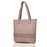 Benni Stud Shopper Bag Nude image