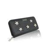 Glitter Star Long Zip Purse Black image