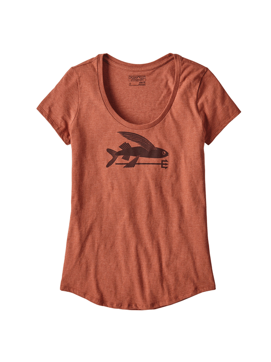 Polera Mujer Flying Fish Naranja