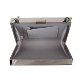 Sequin Box Clutch - Silver image
