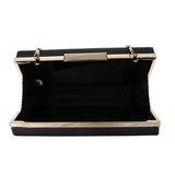 Piano Pattern Clutch - Black/White image