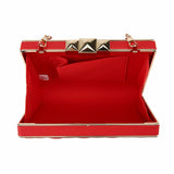 Arrow Textured Clutch - Red image