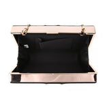 Contrast Material Panel Clutch - Black image