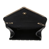 Embossed Cross Hatch Clutch - Black image