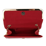 Thin Quilted Clutch - Red image