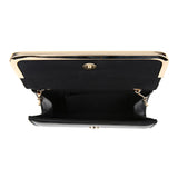 Thin Quilted Clutch - Black image
