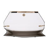 Panel Envelope Evening Bag - White image