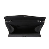 Large Glittery Envelope Clutch - Black image