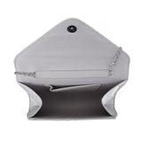 Large Glittery Envelope Clutch - Silver image