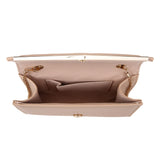 Arrow Shaped Flap Clutch - Nude image