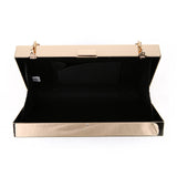 Corner Trim Box Clutch - Black image