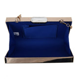 Bars Cut Out Clutch - Blue image