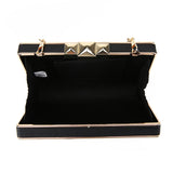 Quilted Box Clutch - Black image
