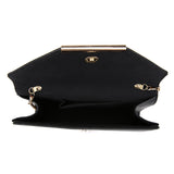 Textured Envelope Clutch - Black image