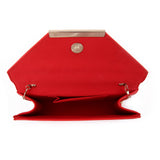 Textured Envelope Clutch - Red image