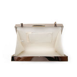 Simple Frame Clutch - White image