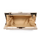 Velvet Clutch Bag - Camel image