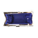Velvet Clutch Bag - Blue image