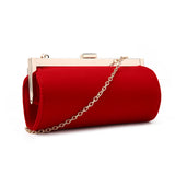 Velvet Clutch Bag - Red image