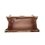 Glitter Cage Clutch - Gold image