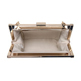 Textured Rounded Clutch Bag - Grey image