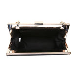 Textured Rounded Clutch Bag - Black image