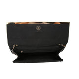 Patchwork Foldover Clutch - Black & White image