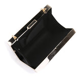 Black & White Stripe Box Clutch image