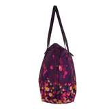 Purple Spotty Foldaway Shopper Bag image