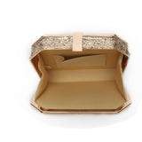 Pentagon Glitter Clutch - Gold image