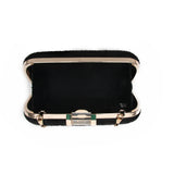 Furry Clutch Bag - Black image