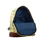 Birds & Flowers Printed Rucksack - BEIGE image